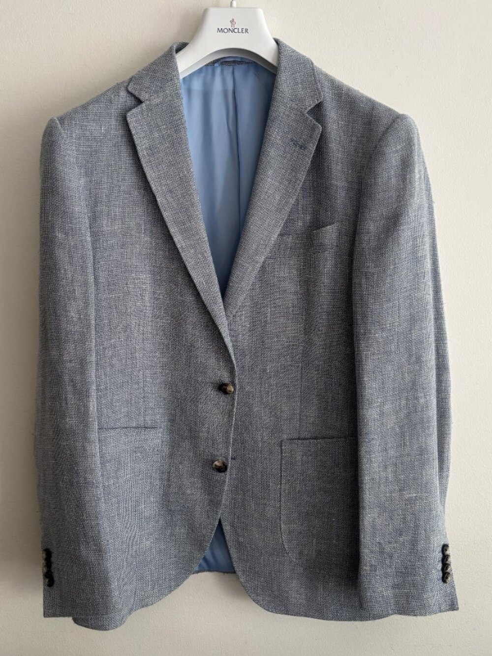 $495 Rodd & Gunn Blue Grey Wool/Linen Sport Coat / Blazer - Medium 40-42
